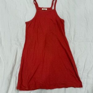 Madewell Coral Sleeveless Dress